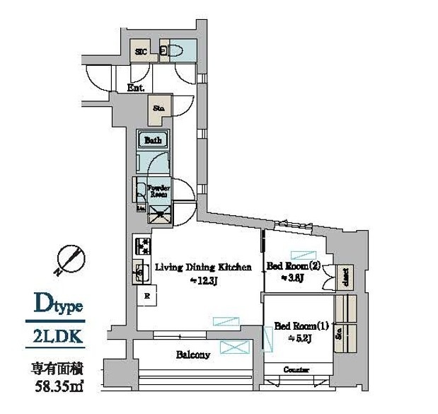 2LDK